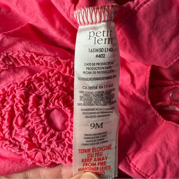 Petit Lem Fuchsia Apparel‎ - Picture 6 of 6